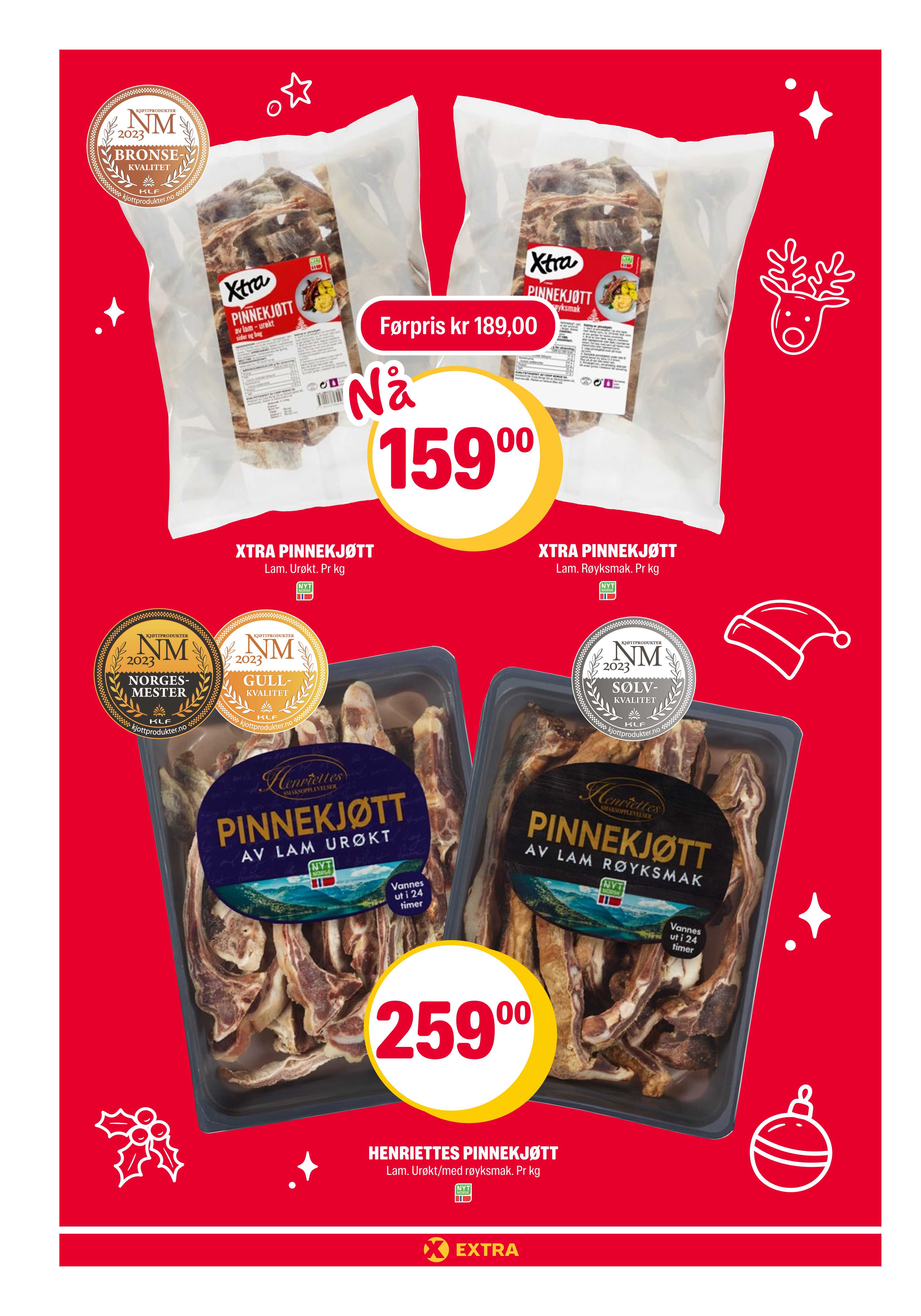 Pinnekjøtt hos Coop Extra i uke 50 2023