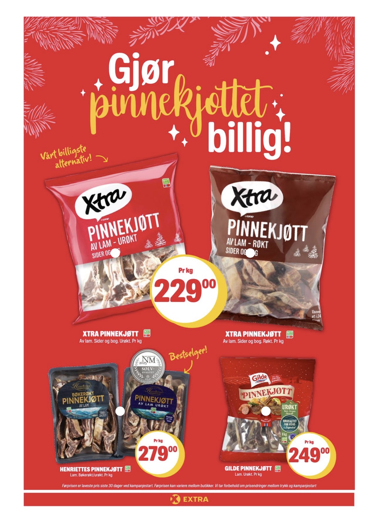 Pinnekjøtt hos Coop Extra i uke 50 2025